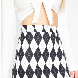Black and White Dollskill skirt